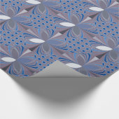 Blauwe spin cadeaupapier (Hoek)