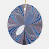 Blauwe spin keramisch ornament (Links)