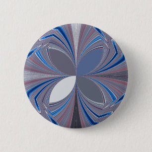 Blauwe spin ronde button 5,7 cm