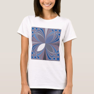 Blauwe spin t-shirt