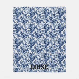 Blauwe Spiraal Aangepaste Vliesdeken Fleece Deken