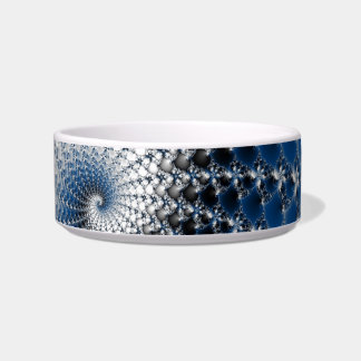 Blauwe spiraal voerbakje