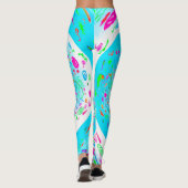 Blauwe spiraalvormige Leggings (Achterkant)