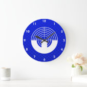 Blauwe sport grote klok (Huis)