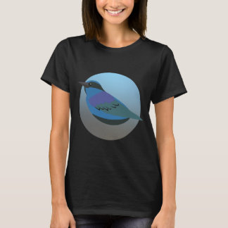 Blauwe spreeuw vogellab t-shirt