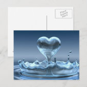 Blauwe spuit van Briefkaart (Voorkant / Achterkant)