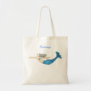 Blauwe staart Zeemeermin die Thunder_Cove zwemt Tote Bag
