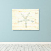 Blauwe staartvis canvas afdruk (Insitu (Houten vloer))