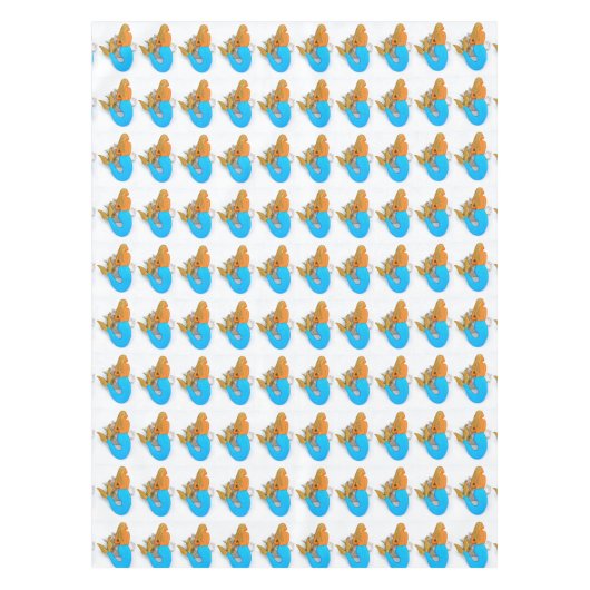 blauwe-staartzeemuizen tafelkleed (Voorkant)