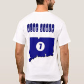 Blauwe staat - Connecticut T-shirt (Achterkant)