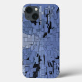 Blauwe stad Case-Mate iPhone case (Achterkant)
