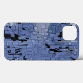 Blauwe stad Case-Mate iPhone case (Achterkant (horizontaal))