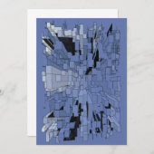 Blauwe stad kaart (Voorkant / Achterkant)