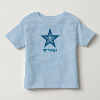 Blauwe Star 'STAR!' peuter t-shirt blauw