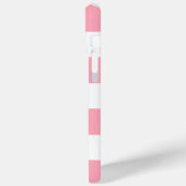 Blauwe Starfish op roze stropen Case-Mate iPhone Case (Achterkant / Links)