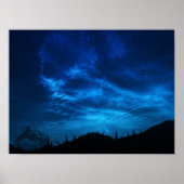 BLAUWE STARTEN IN EEN DARK EN BLAUWE SKY POSTER (Voorkant)