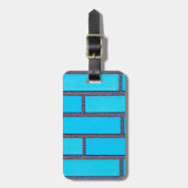 blauwe steen bagagelabel (Voorkant verticaal)