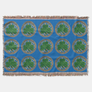 Blauwe steen op Keltische knollen Drow Blanket Deken