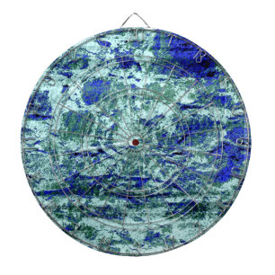 Blauwe steenbarsttexturen achtergrond dartbord