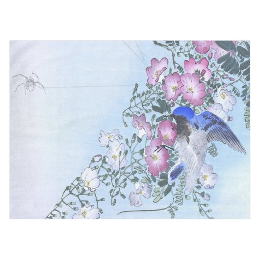 Blauwe stekelvarken afdrukken | Spider Lovers Tafelkleed (Voorkant (Horizontaal))