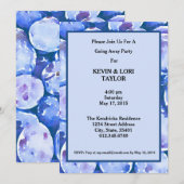 Blauwe stekkers Waterverf | Wegpartij Kaart (Voorkant / Achterkant)