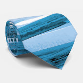 Blauwe stemming Stropdas (Opgerold)