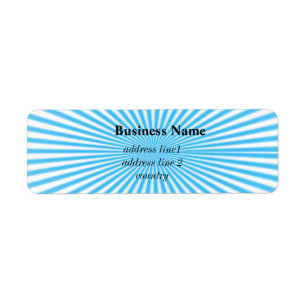 blauwe ster explosie cool ontwerp etiket