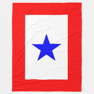 Blauwe ster Moeders Fleece Deken