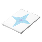 Blauwe ster notitieblok (Gedraaid)