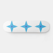 Blauwe ster skateboard (Horizontaal)