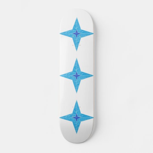 Blauwe ster skateboard (Voorkant)