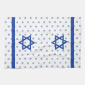 Blauwe ster van David Blue en White Theedoek (Horizontaal)