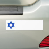 Blauwe ster van David Bumpersticker (Op auto)