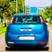 Blauwe ster van David, ik sta achter Israël Bumpersticker