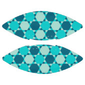 Blauwe ster van David Optical Illusion Pattern American Football (Panelen)