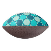 Blauwe ster van David Optical Illusion Pattern American Football (Gedraaid 90)