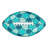 Blauwe ster van David Optical Illusion Pattern American Football (Voorkant)