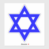 Blauwe ster van David Sticker (Vel)