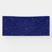 Blauwe sterren 2 spandoek (Horizontaal)