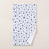 Blauwe sterren bad handdoek (Handdoek)