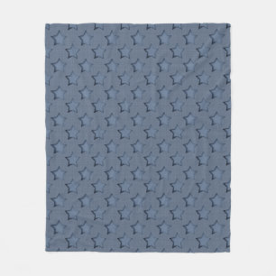 Blauwe sterren fleece deken