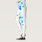 Blauwe sterren leggings (Links)