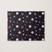 Blauwe sterren legpuzzel (Horizontaal)