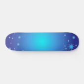 Blauwe sterren skateboard (Horizontaal)