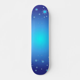 Blauwe sterren skateboard