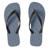 Blauwe sterren teenslippers (Voetbed)