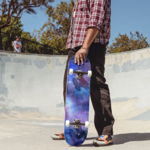 Blauwe Sterrennacht Galaxy Cosmic Skateboard