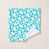 Blauwe stip bad handdoek (Wasdoekje)