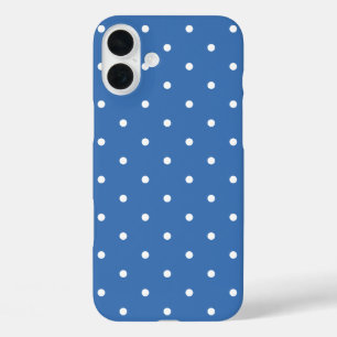 Blauwe stip iPhone 16 plus hoesje