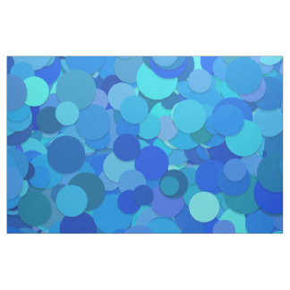 blauwe stip confetti stof